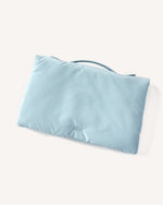 Light blue PUFF CASE on a white background BBY BLUE