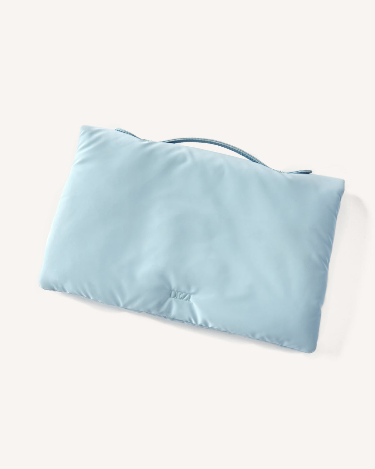 Light blue PUFF CASE on a white background BBY BLUE