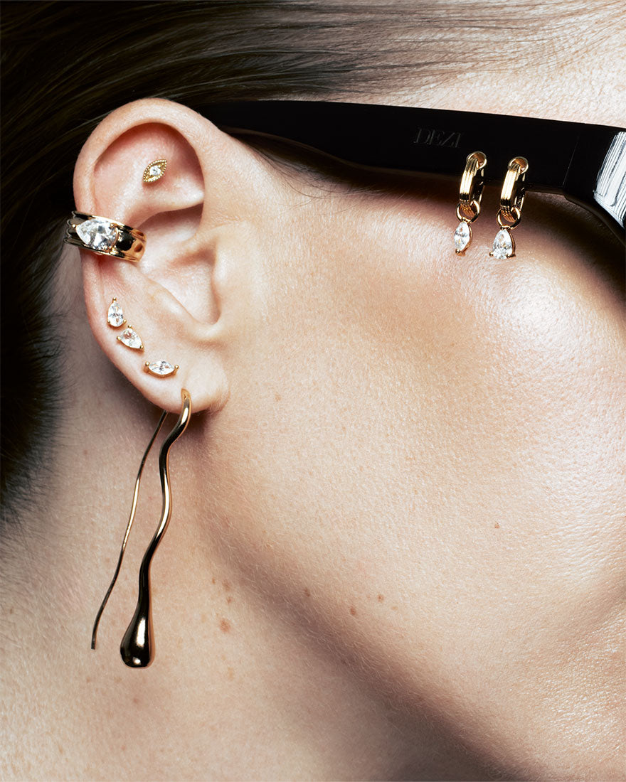 The Luxe Stone Ear Cuff Set