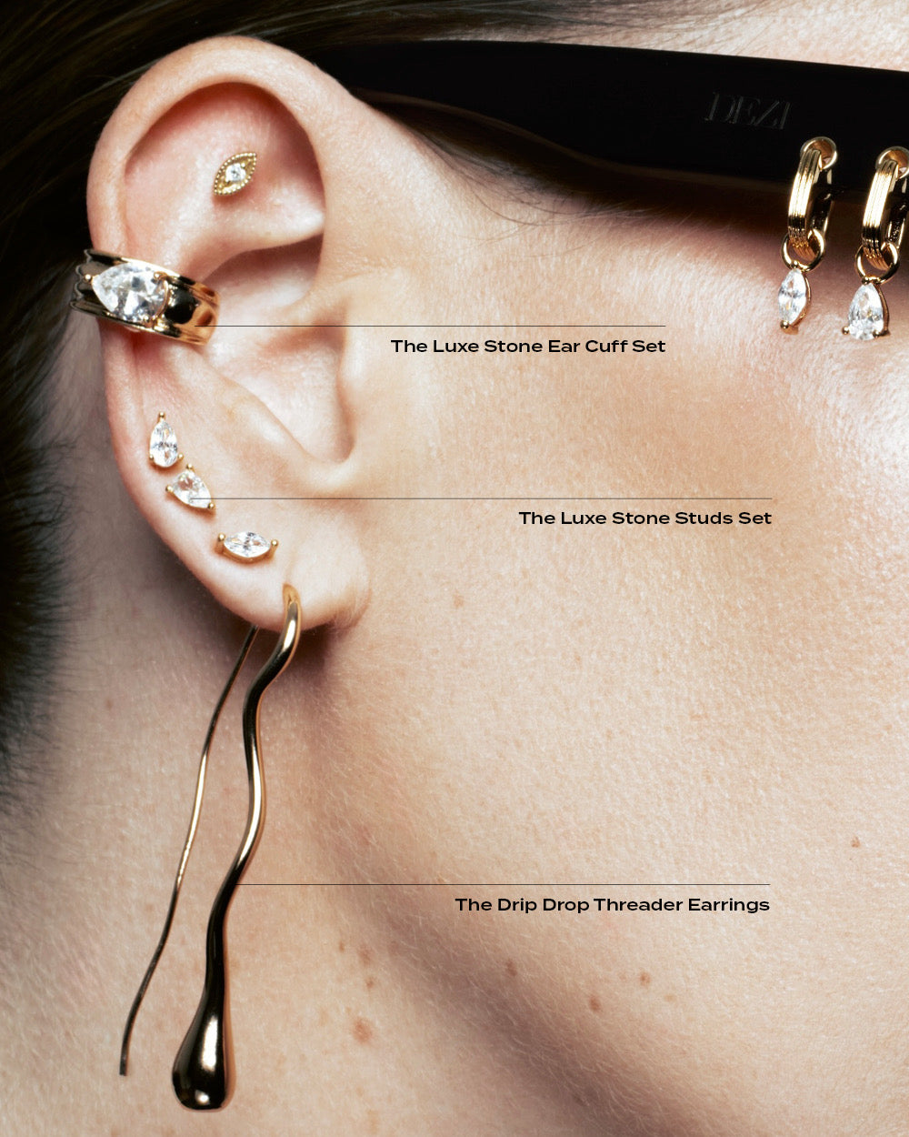 The Drip Drop Threader Earrings