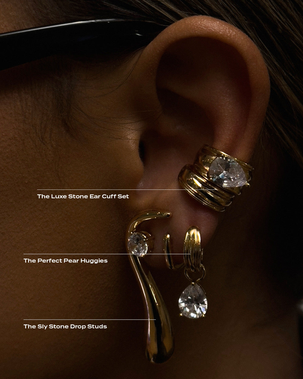 The Sly Stone Drop Studs