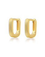 The Mini Ridged Chain Link Huggies